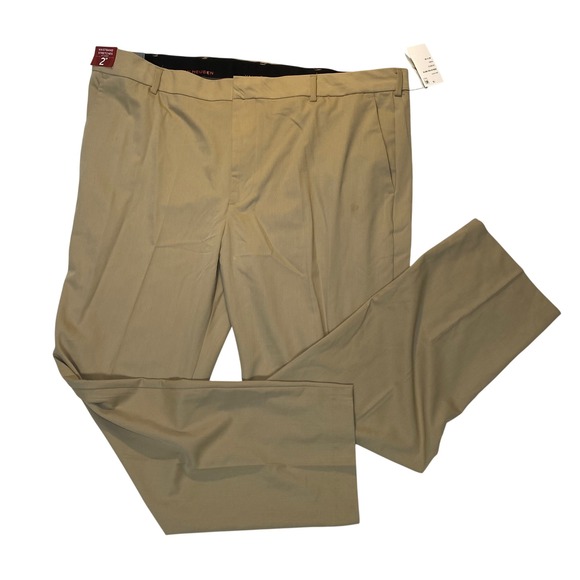Van Heusen Other - NWT Van Heusen Flex Ultra Wrinkle Free Straight Fit Pants 42x30 Khaki Stretch